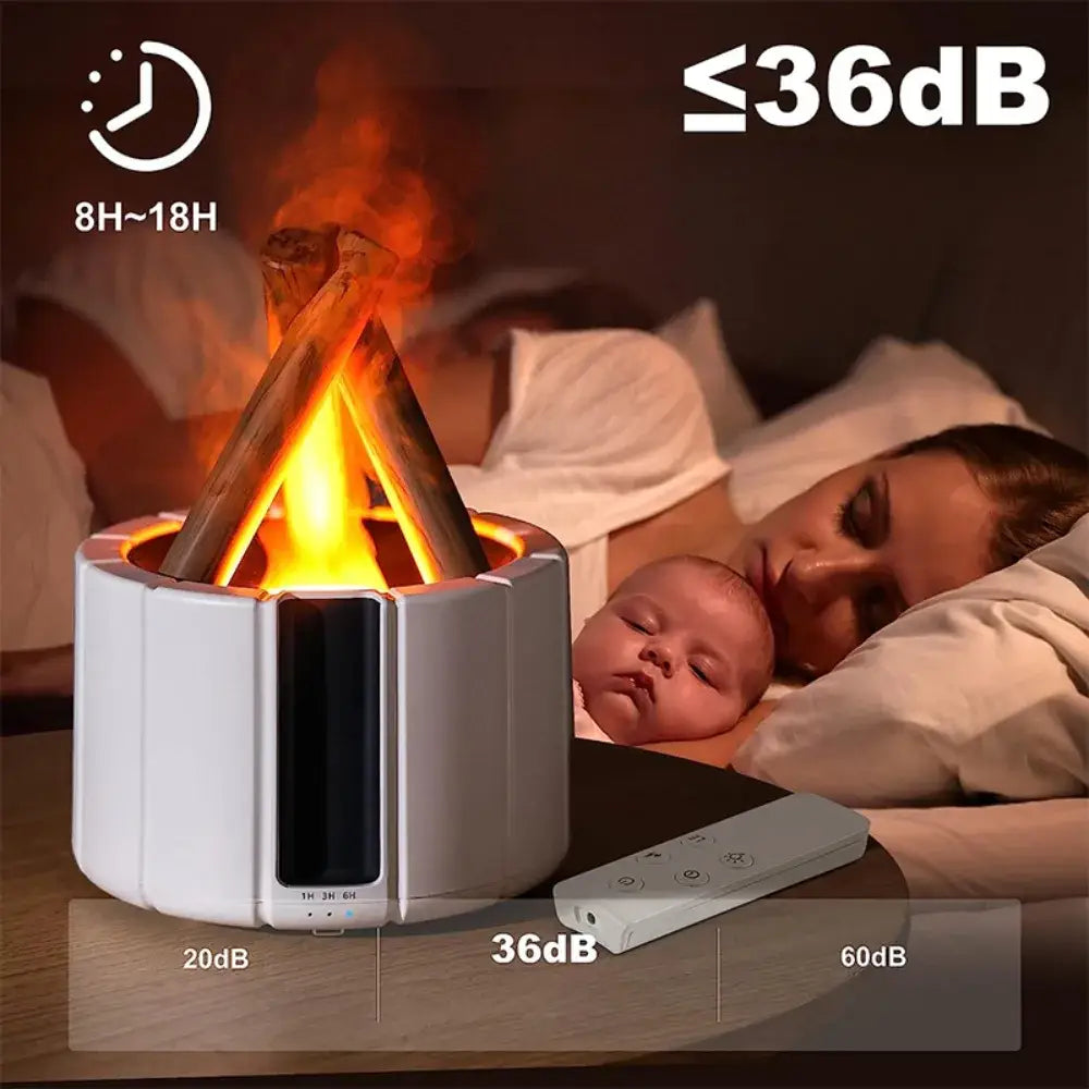 Umidificador de Ar Fogueira Silencioso - Bivolt