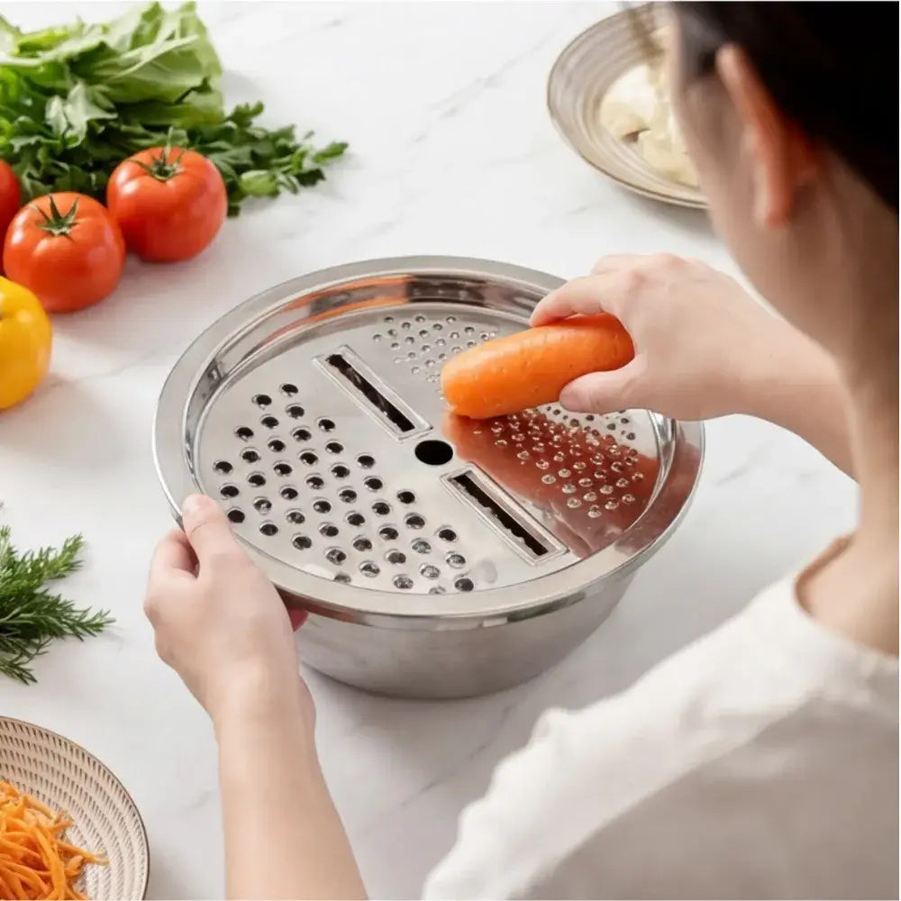 Ralador com Bacia Inox 4 em 1 - Ralador