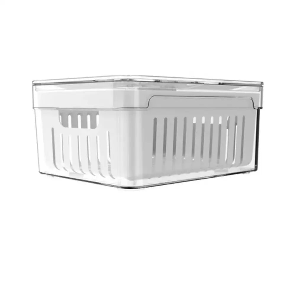 Organizador de Geladeira 2,2L com Cesto - Transparente - Organizador