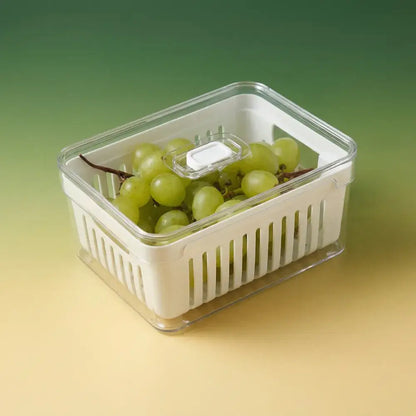 Organizador de Geladeira 2,2L com Cesto - Transparente - Organizador