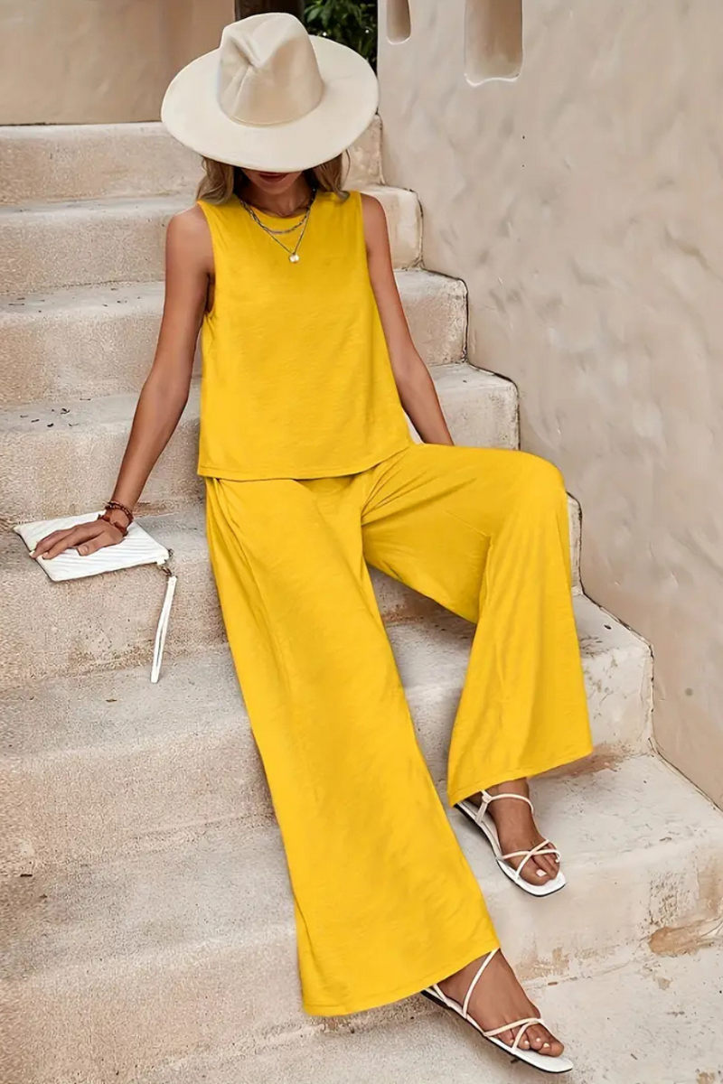 Conjunto Feminino com Calça Pantalona