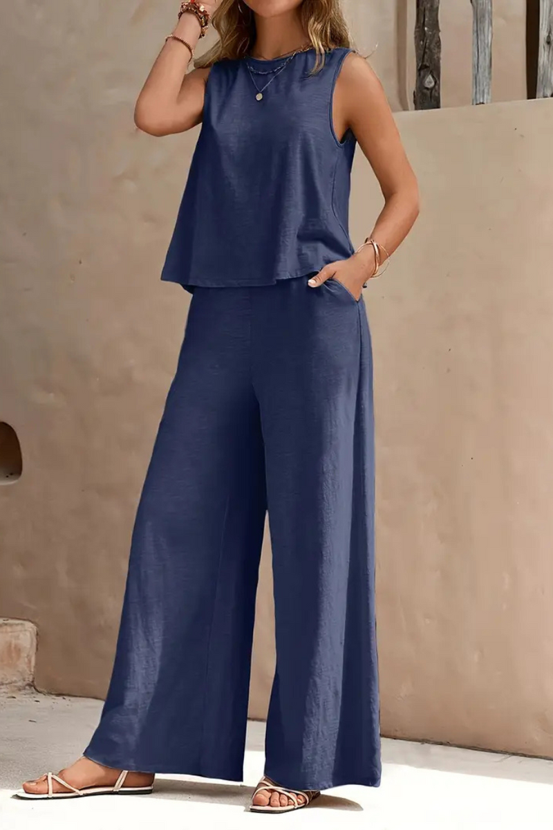 Conjunto Feminino com Calça Pantalona