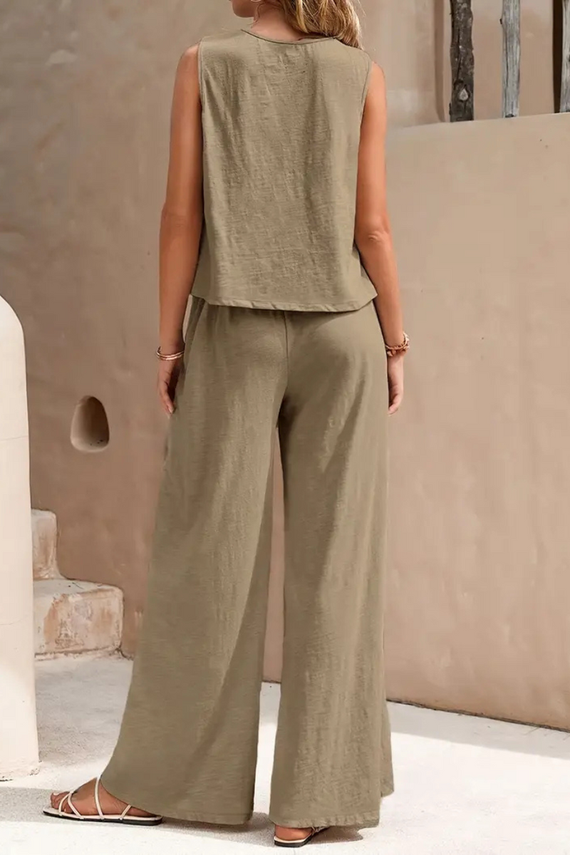 Conjunto Feminino com Calça Pantalona