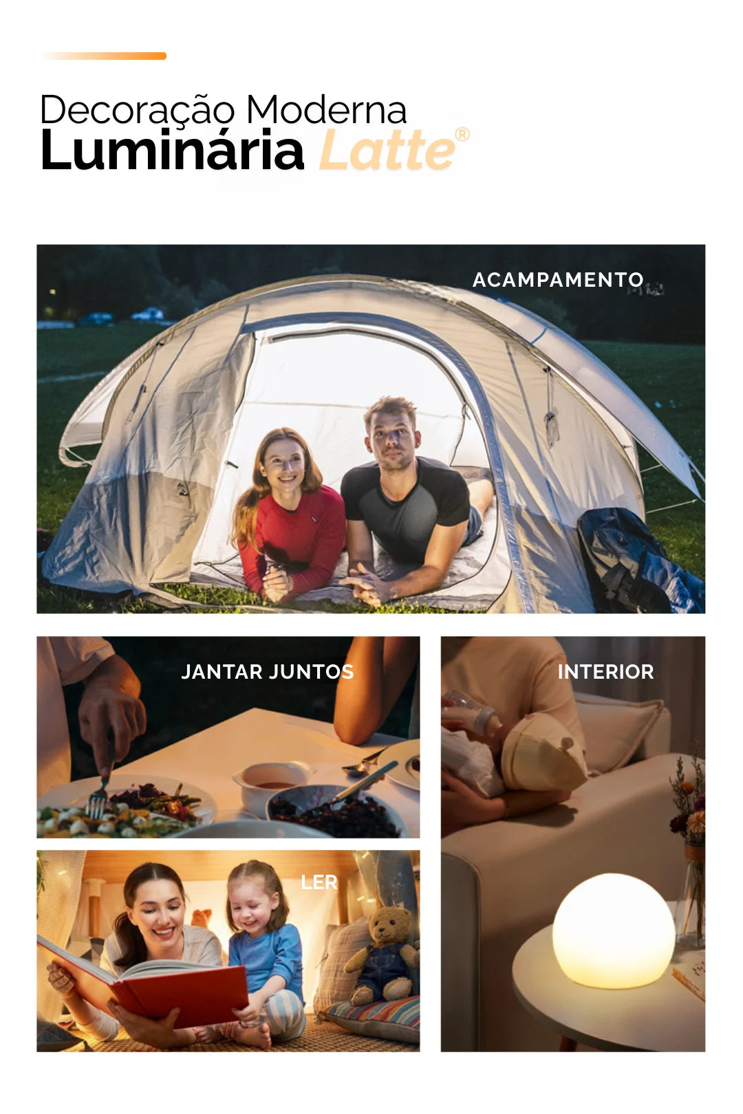 Luminária Redonda Decorativa Latte®