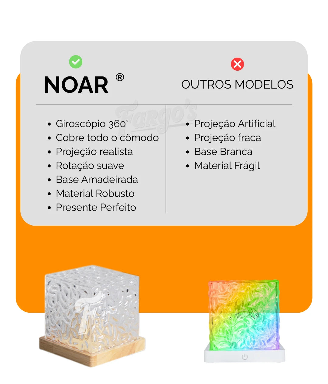 Luminária com Efeitos de Onda Noar + Controle Remoto