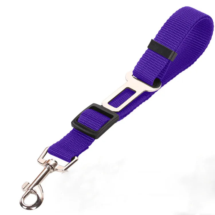 Pet Cat Dog Car Seat Belt Adjustable Safety Travel Clip Reflective Elastic Traction Rope French Bulldog Dog Accessories Supplies