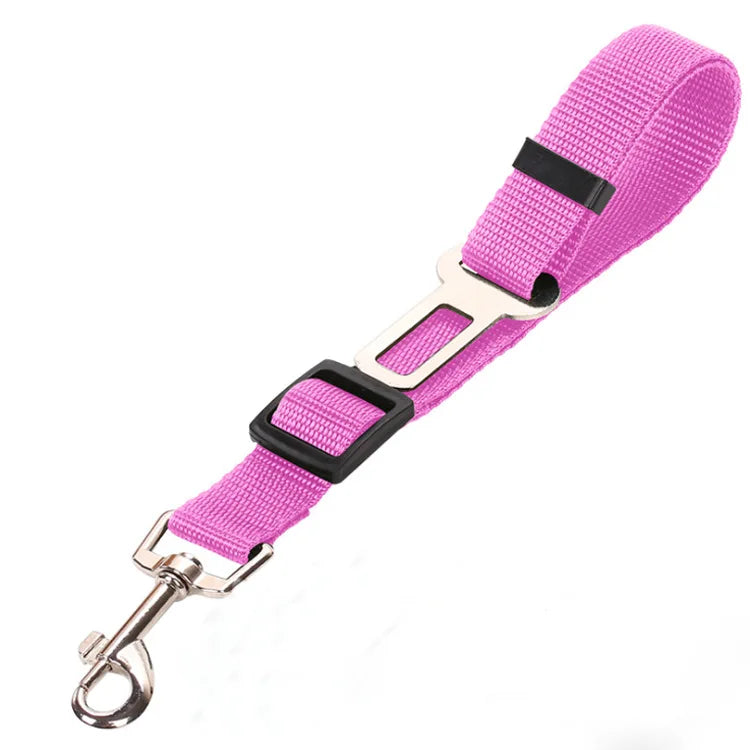 Pet Cat Dog Car Seat Belt Adjustable Safety Travel Clip Reflective Elastic Traction Rope French Bulldog Dog Accessories Supplies