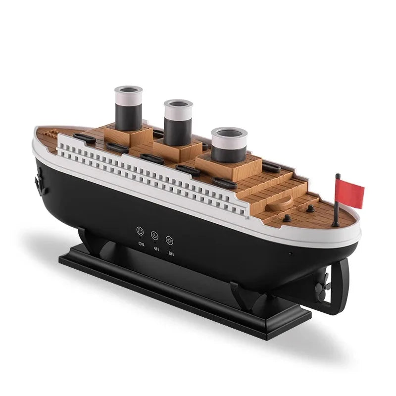 CosyFire® - Difusor Temático de Barco Titanic com Umidificador