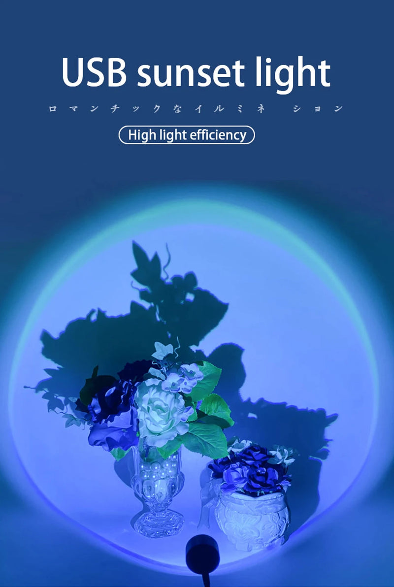 Luminária LED Pôr do Sol – Projeções Incríveis para Qualquer Ambiente
