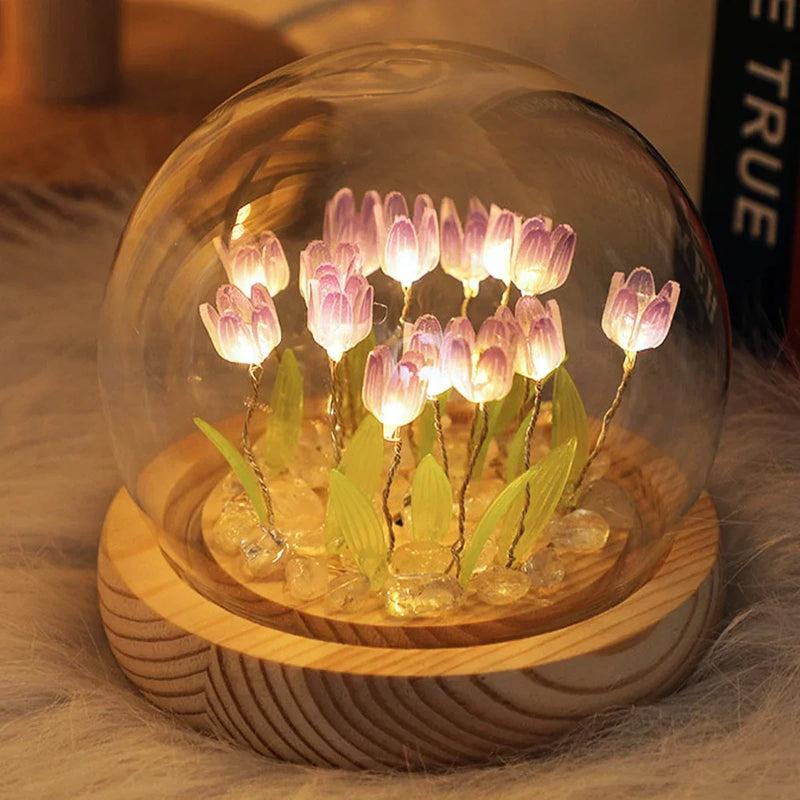 Mini Abajur de Tulipa® – Um Presente Feito à Mão Que Encanta e Ilumina