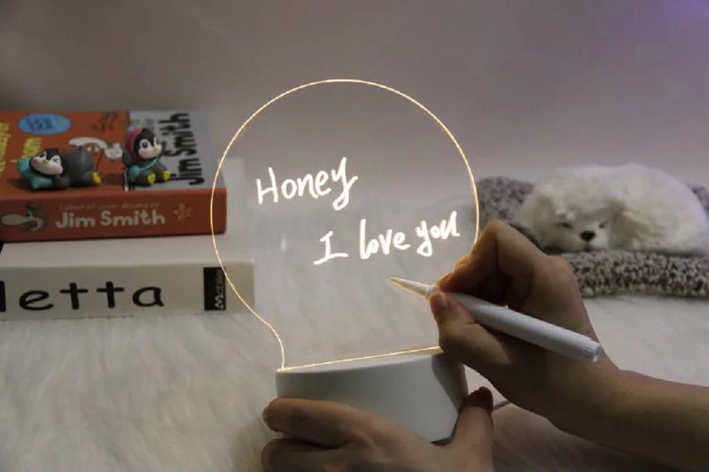 Changing Note Board Night Light DIY Creative Led USB Message Holiday Light With Pen Gift For Home Decoration Night Lamp