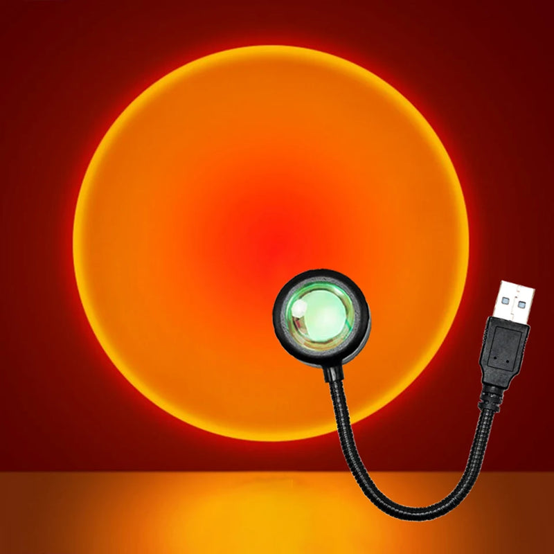 Luminária LED Pôr do Sol – Projeções Incríveis para Qualquer Ambiente