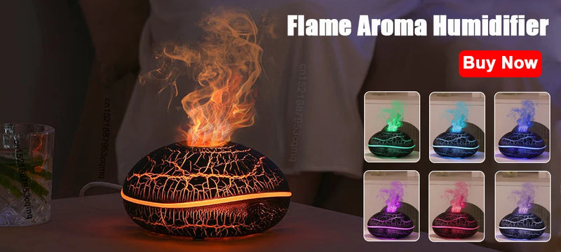 Difusor de Aroma com Efeito de Chama