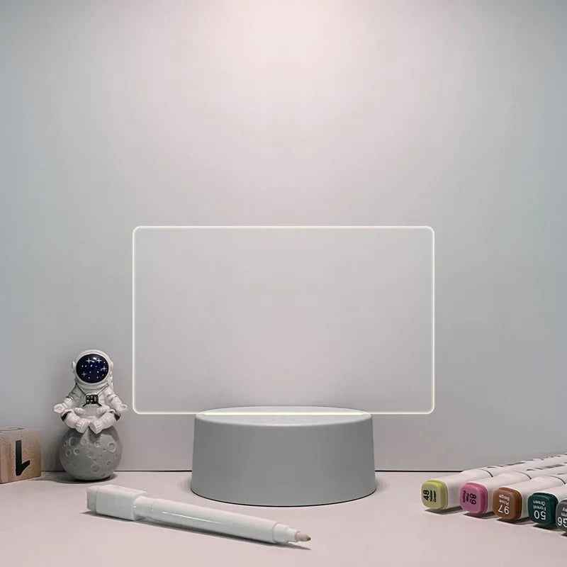 Changing Note Board Night Light DIY Creative Led USB Message Holiday Light With Pen Gift For Home Decoration Night Lamp