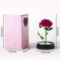 Rosa Encantada com Luz LED – Um Presente Eterno