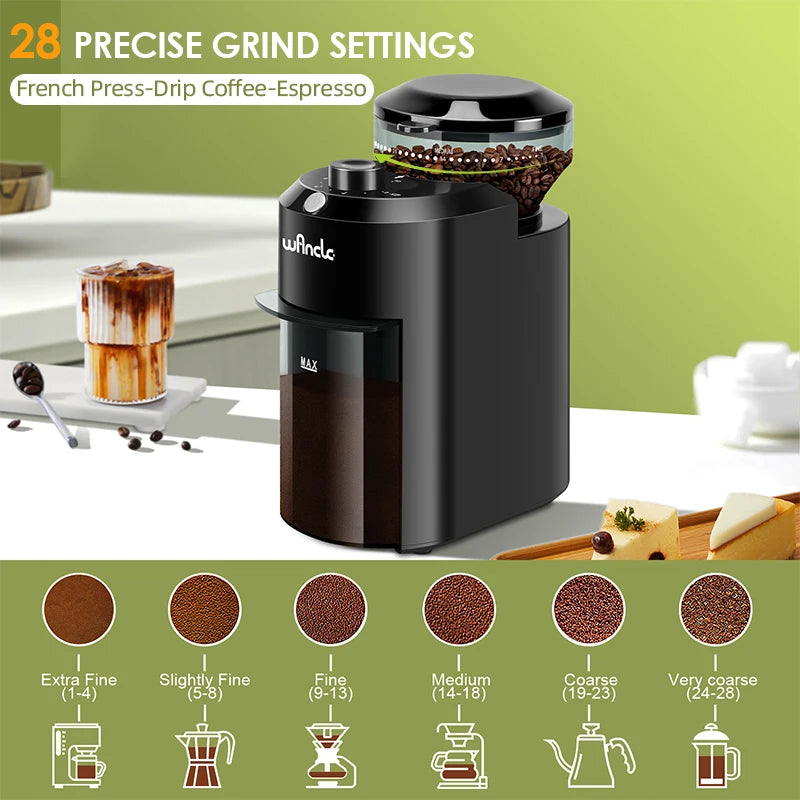 Moedor de Café Elétrico Wancle  – Moagem Super Precisa