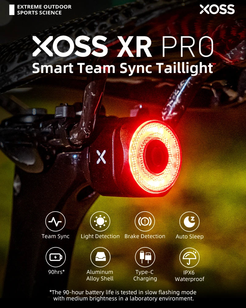 Lanterna Traseira Xr Pro Sync para Bikes - Com Sensor de frenagem