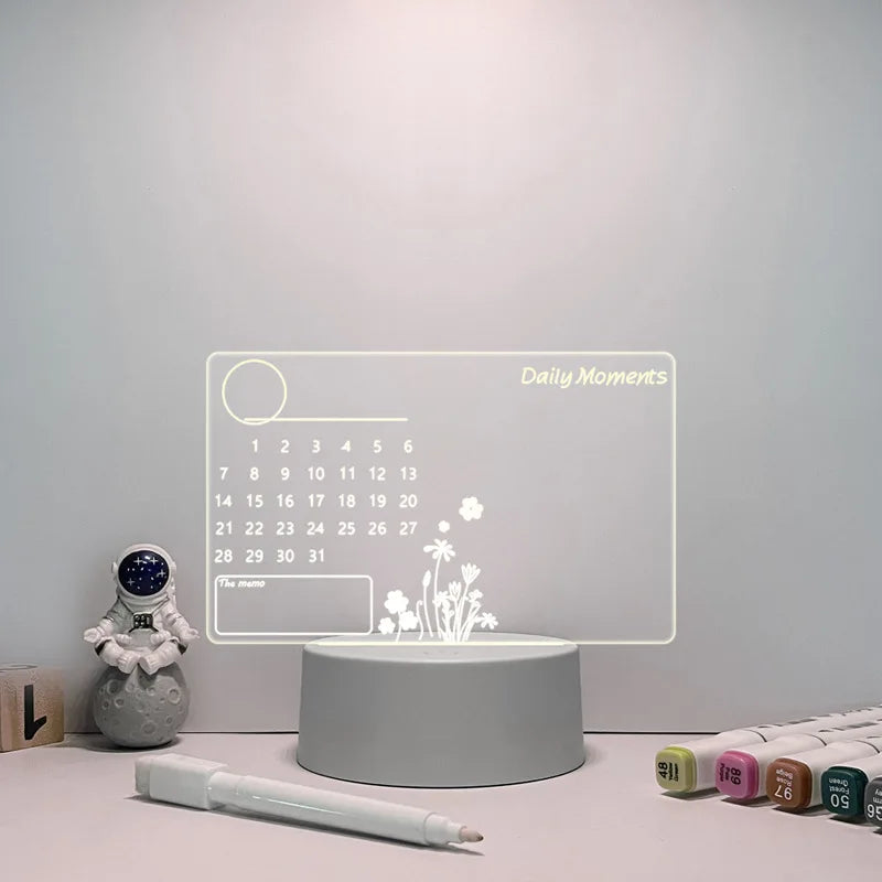 Changing Note Board Night Light DIY Creative Led USB Message Holiday Light With Pen Gift For Home Decoration Night Lamp