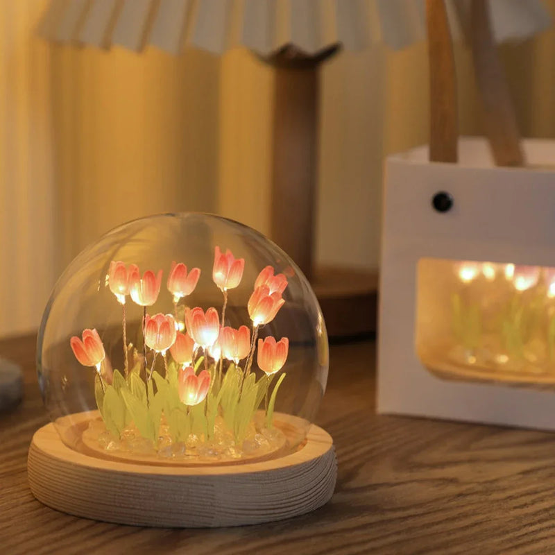 Mini Abajur de Tulipa® – Um Presente Feito à Mão Que Encanta e Ilumina