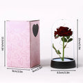 Rosa Encantada com Luz LED – Um Presente Eterno