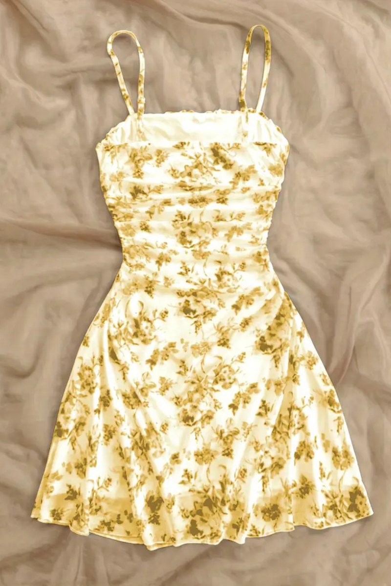 Vestido Feminino Floral Elegante