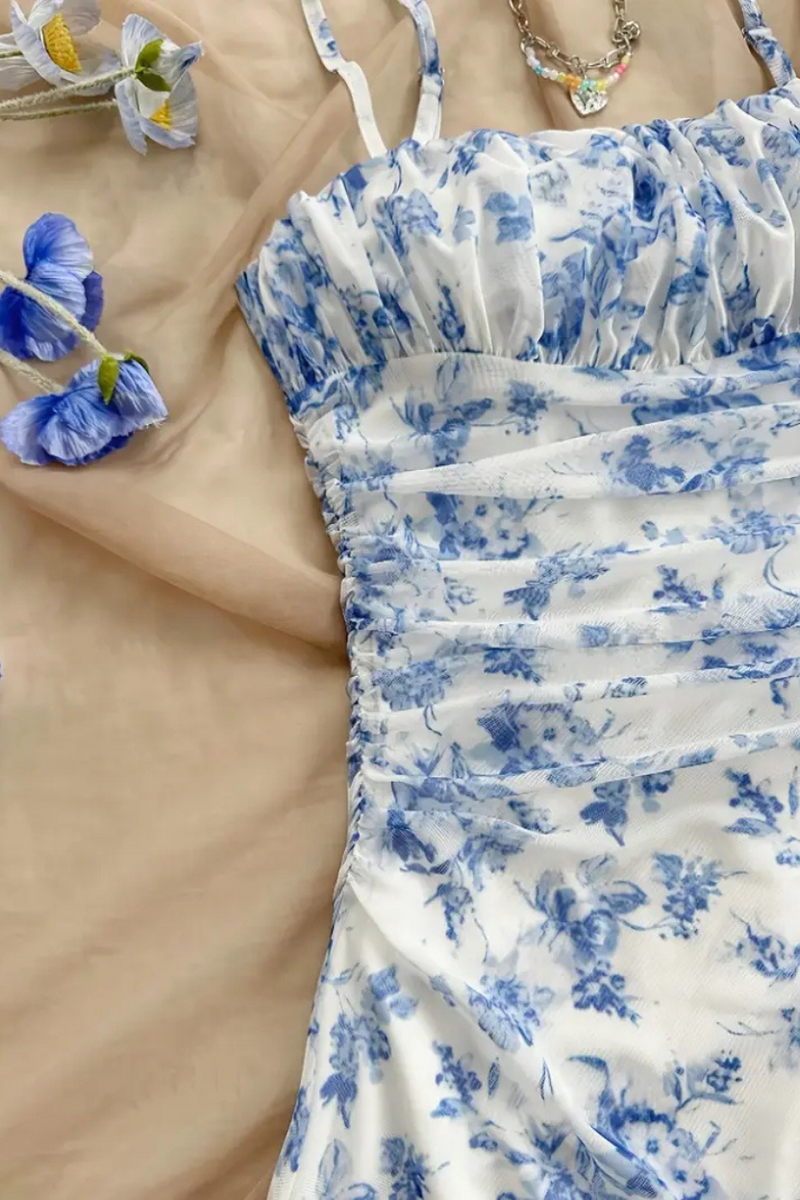 Vestido Feminino Floral Elegante