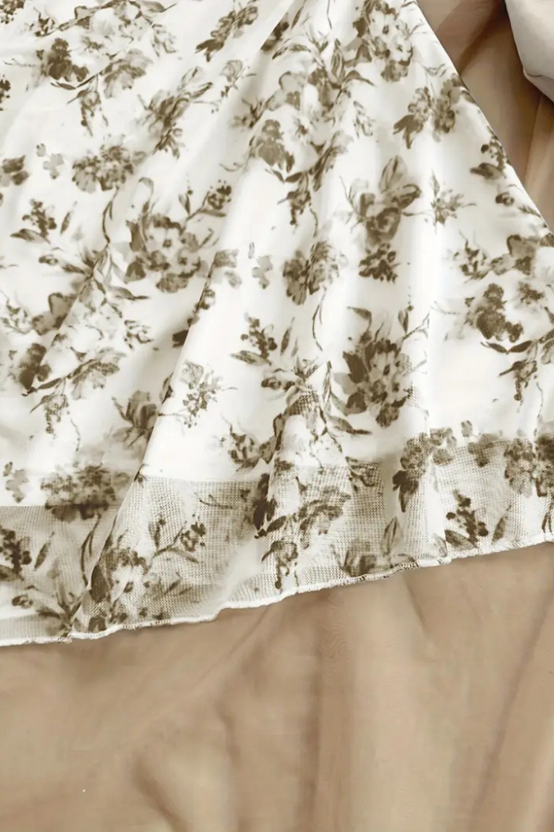 Vestido Feminino Floral Elegante