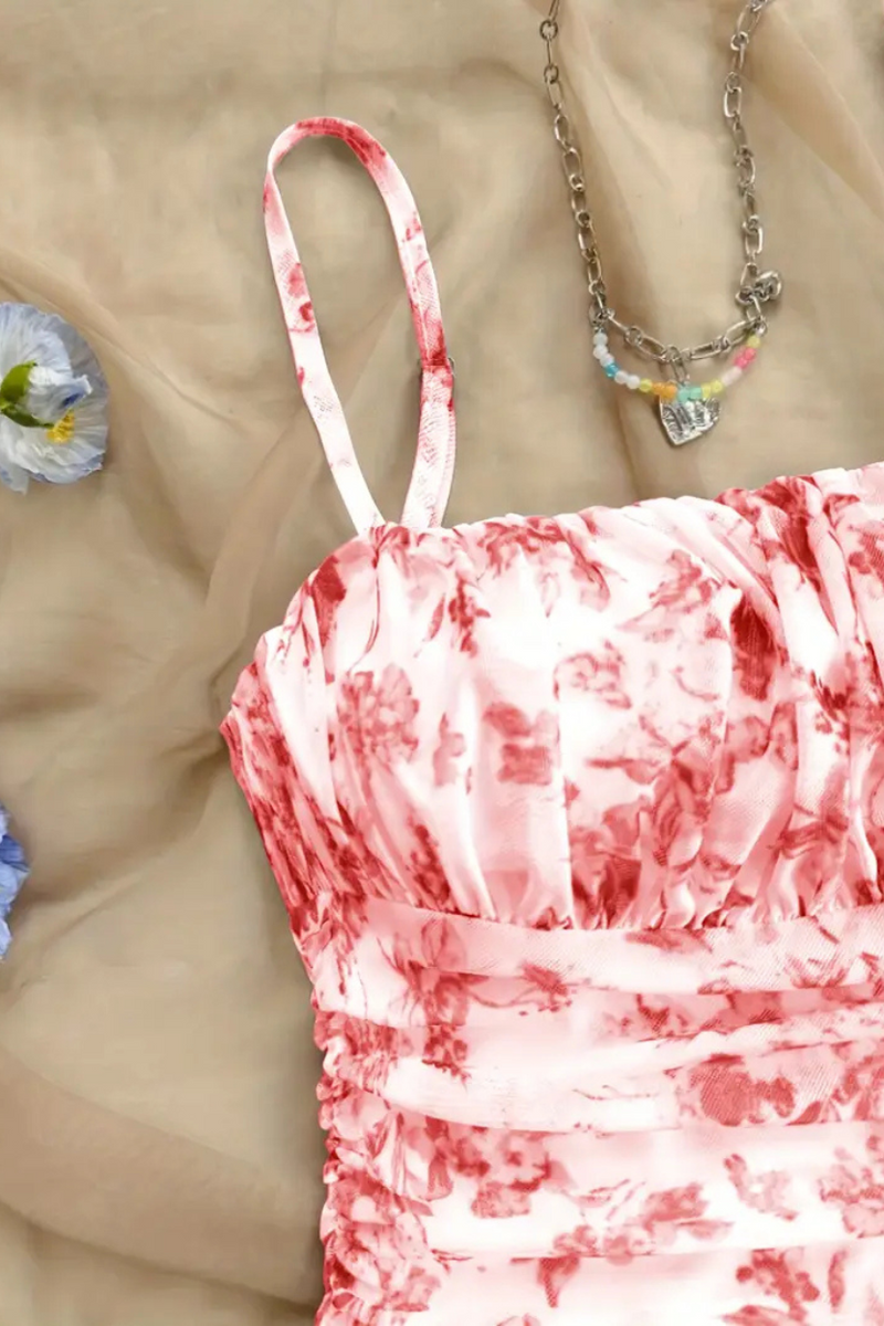 Vestido Feminino Floral Elegante
