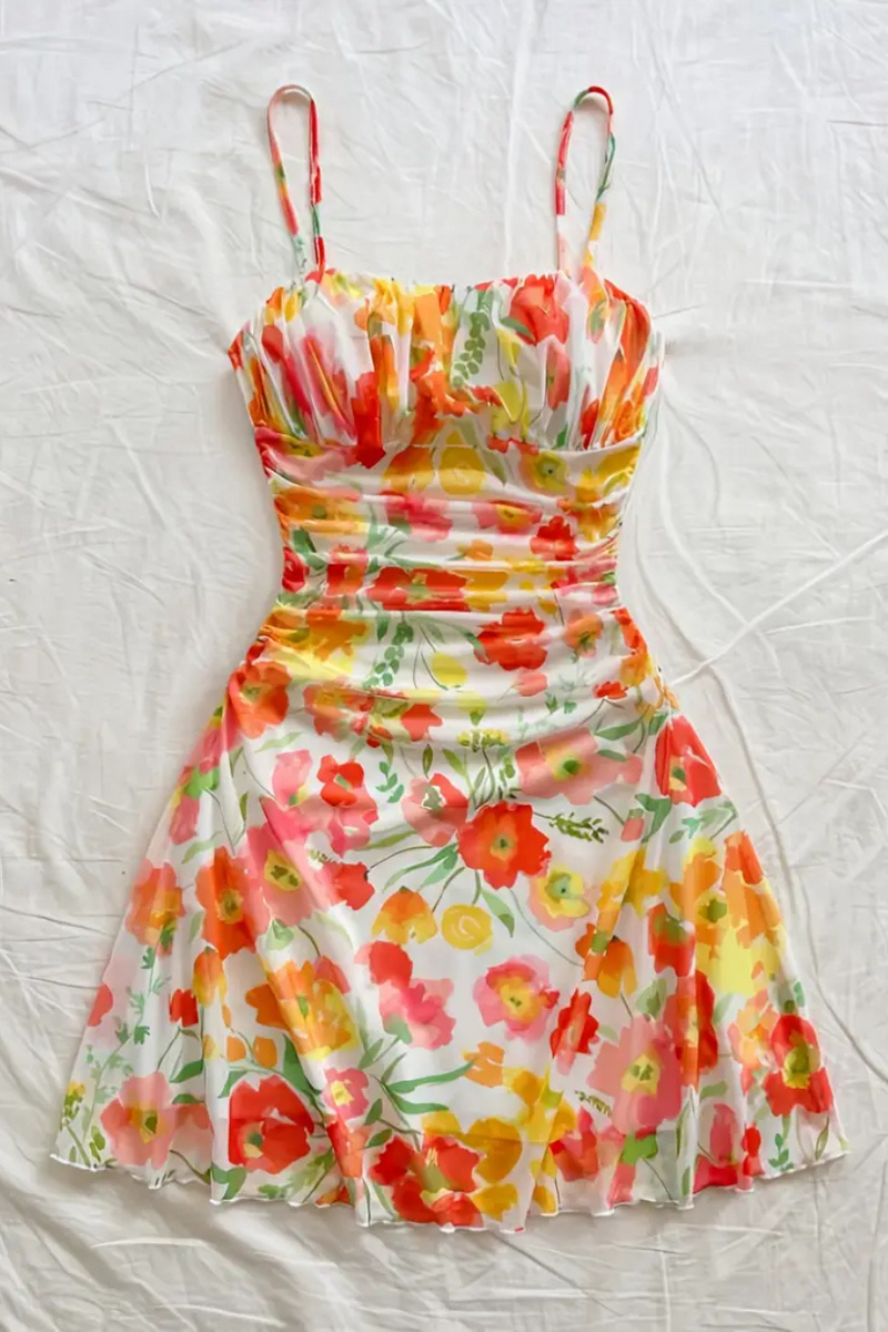 Vestido Feminino Floral Elegante