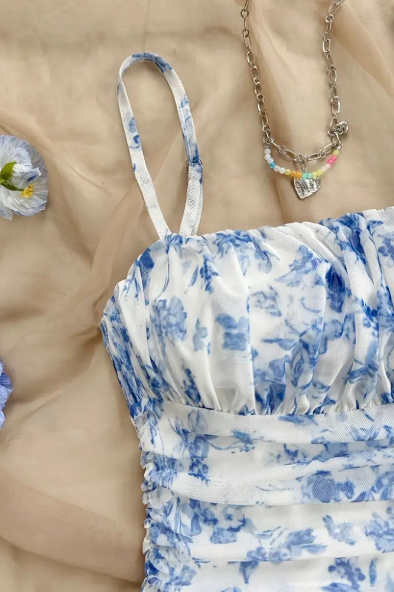 Vestido Feminino Floral Elegante