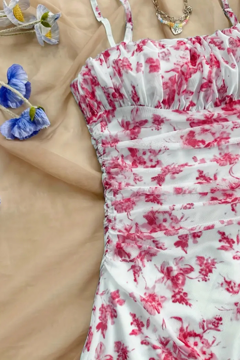 Vestido Feminino Floral Elegante