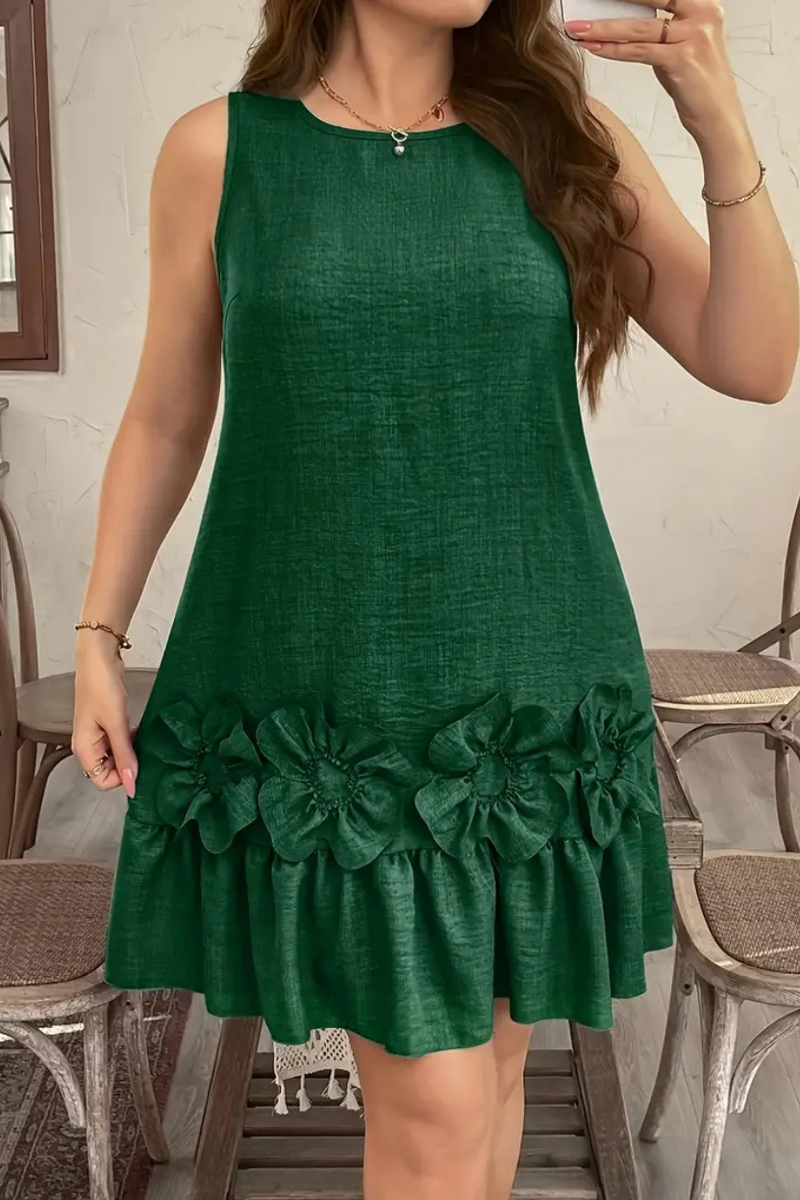 Vestido Feminino com Babados