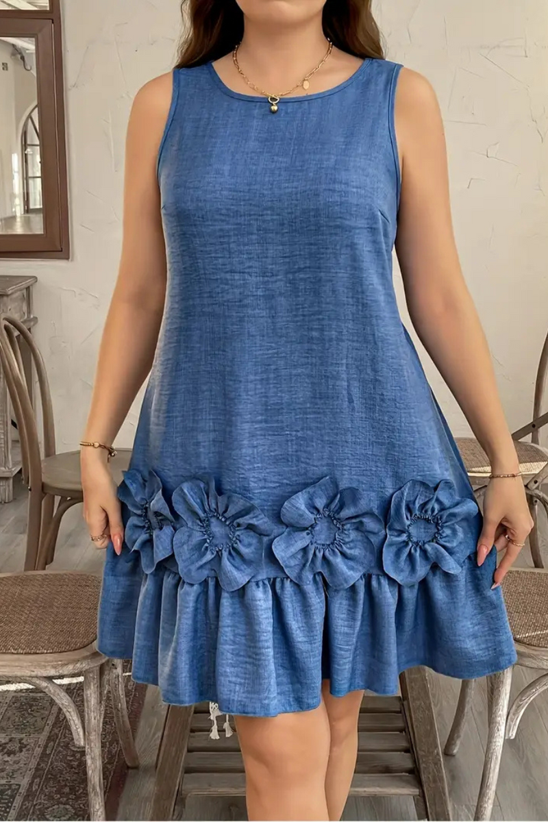 Vestido Feminino com Babados