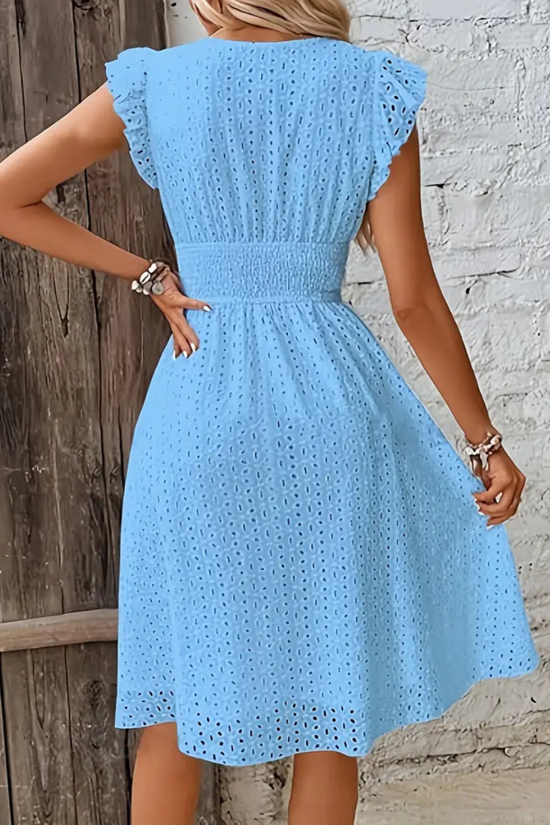 Vestido Midi com Decote V