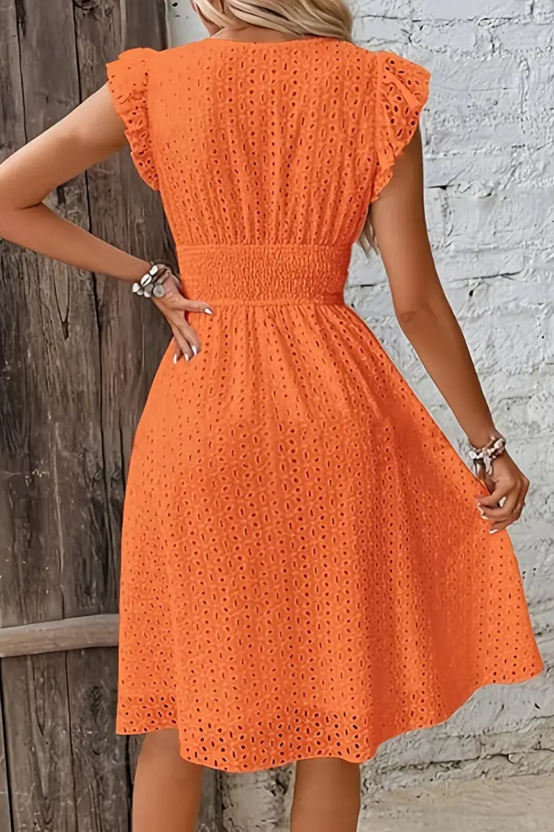 Vestido Midi com Decote V