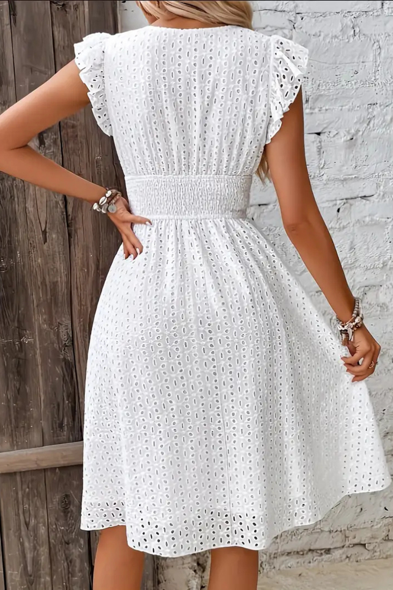 Vestido Midi com Decote V