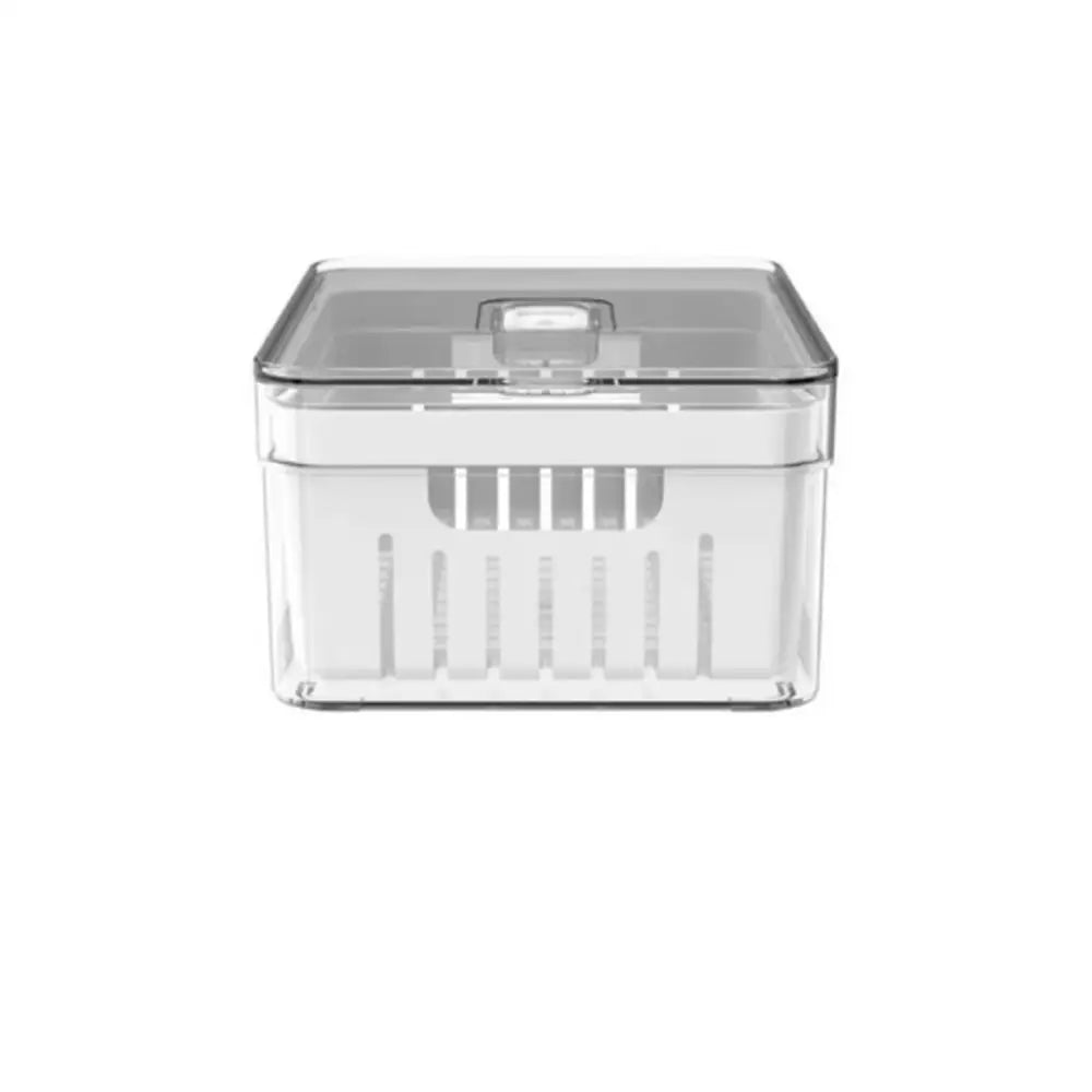 Organizador de Geladeira 2,2L com Cesto - Transparente - Organizador