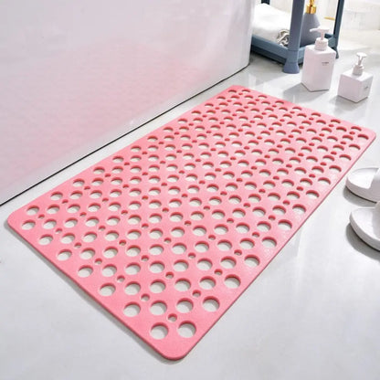 AquaStep, Tapete Antiderrapante para Box com Ventosas e Antibacteriano - Rosa / 36x70cm - Tapete Antiderrapante