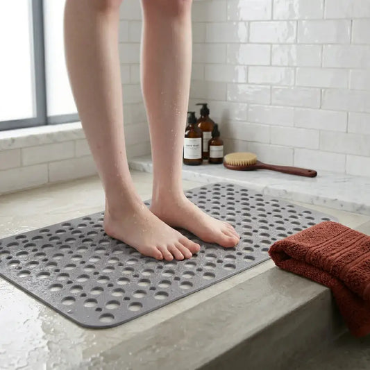 AquaStep, Tapete Antiderrapante para Box com Ventosas e Antibacteriano - Tapete Antiderrapante para Banheiro