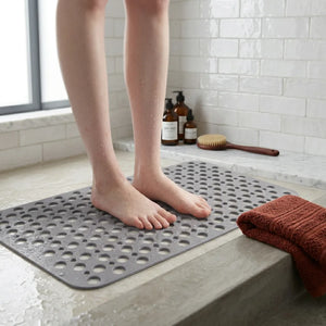 AquaStep — Tapete Antiderrapante para Box com Ventosas e Antibacteriano