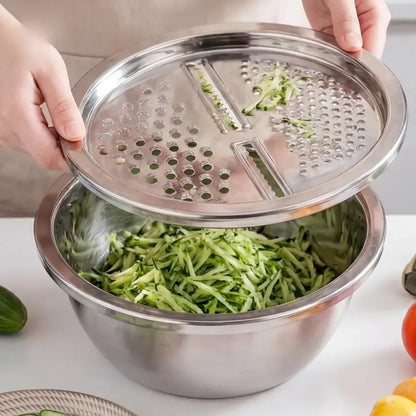 Ralador com Bacia Inox 4 em 1 - Ralador