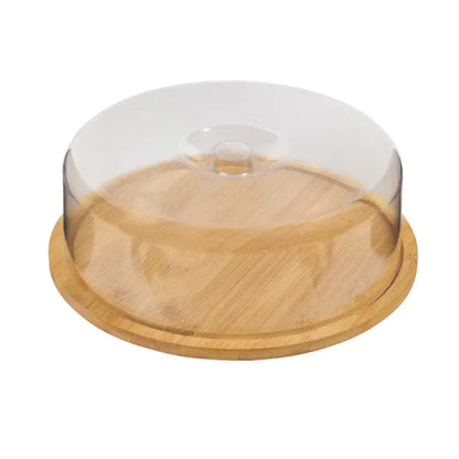Boleira de Bambu com Tampa para Bolos e Tortas - Boleira