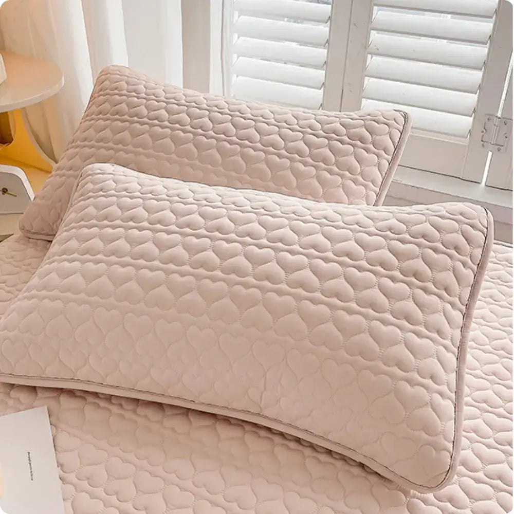 Capa de Colchão Impermeável Quilt + Fronhas - Capa de Colchão Impermeável