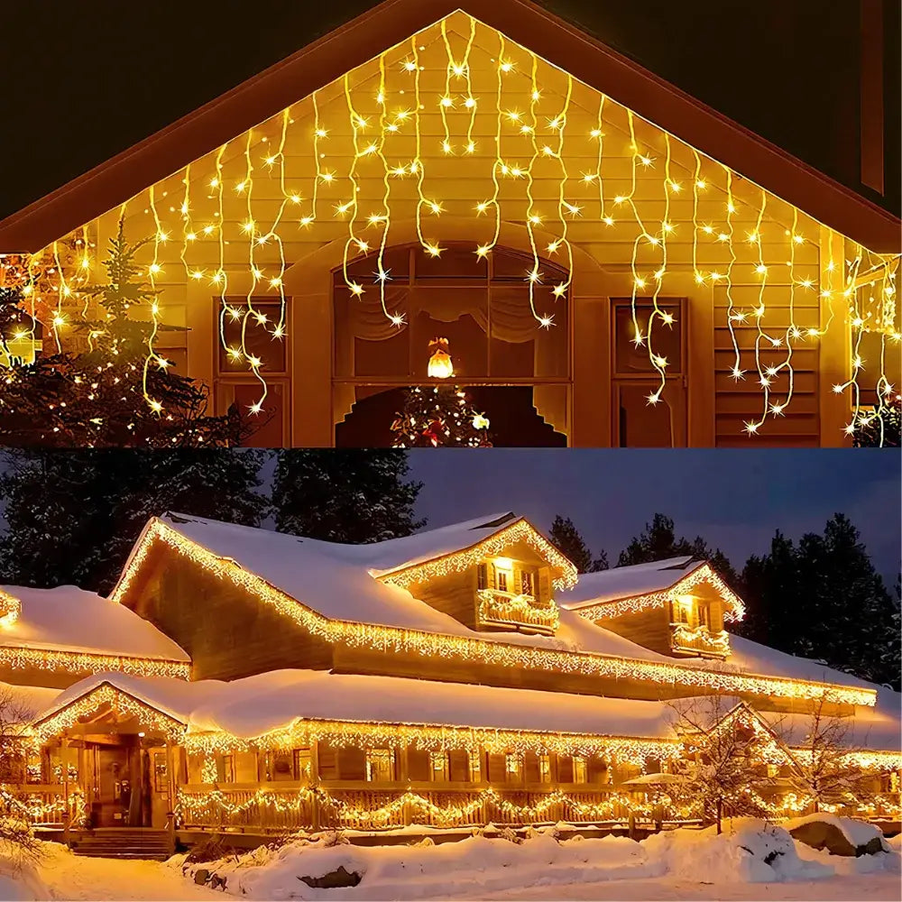 Cascata Led de Natal Decorativo Pisca Pisca Fargos - Pisca Pisca