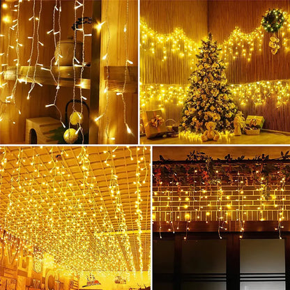 Cascata Led de Natal Decorativo Pisca Pisca Fargos - Pisca Pisca