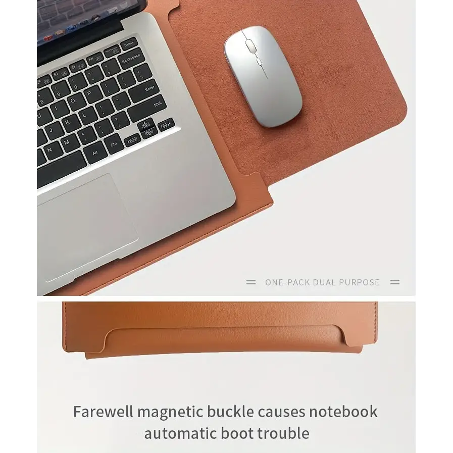 Case de Laptop em Couro + Mousepad