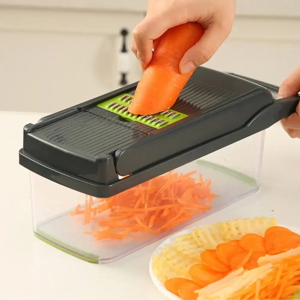 Cortador de Legumes 16 em 1 Multifuncional para Cozinha - 16 Peças - Cortador Multifuncional