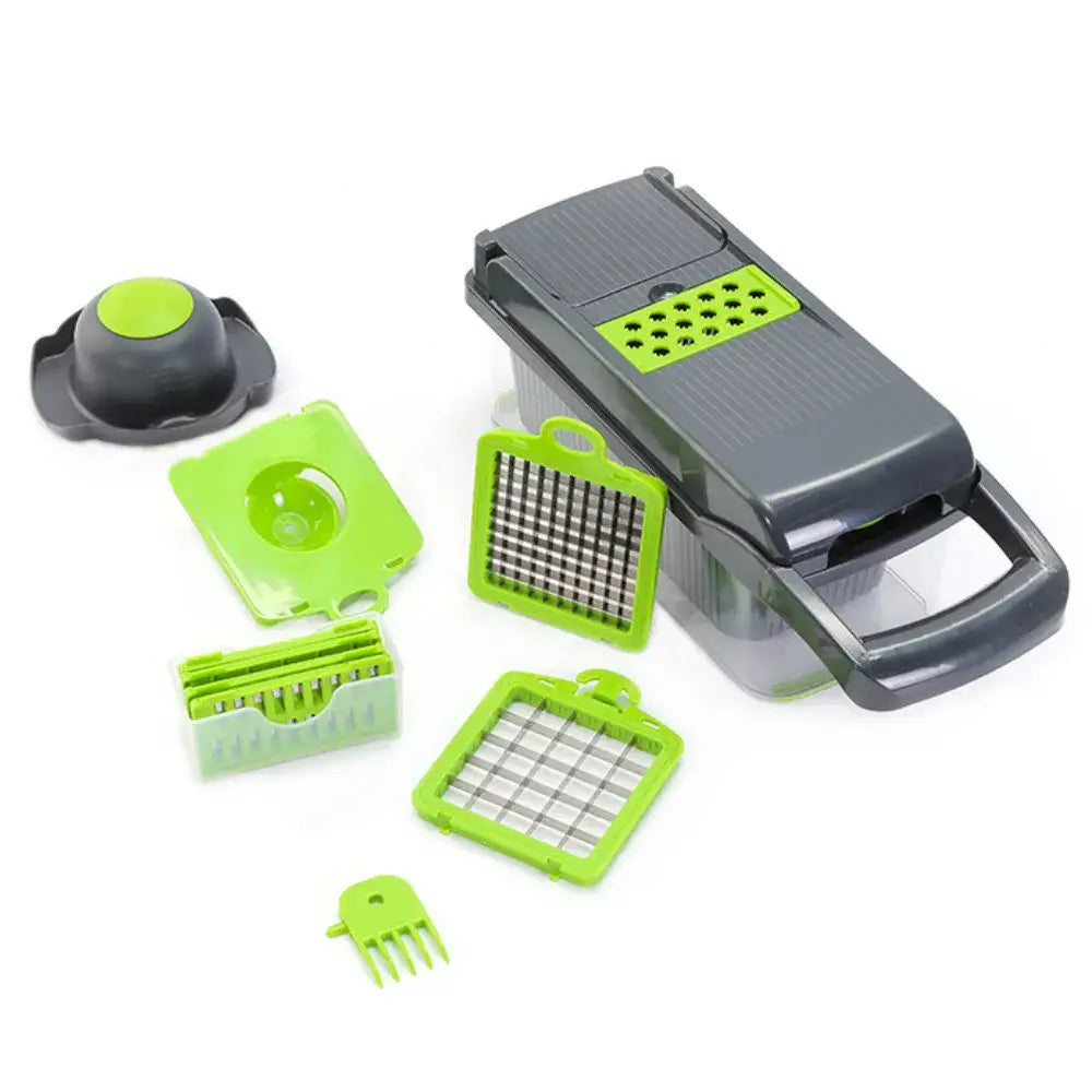 Cortador de Legumes 16 em 1 Multifuncional para Cozinha - 16 Peças - Cortador Multifuncional