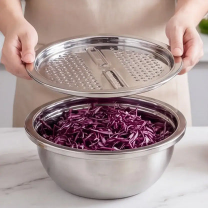 Ralador com Bacia Inox 4 em 1 - Ralador