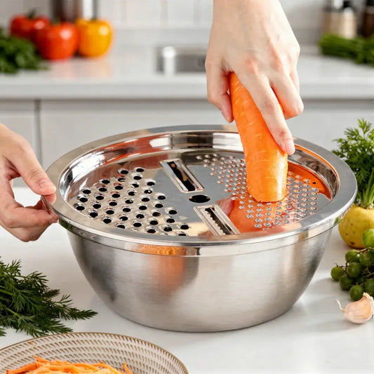 Ralador com Bacia Inox 4 em 1 - Ralador